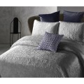 (B) Kpl 260x250 VELVET CLARA antracyt z poszewkami na poduszkę 