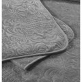 (B) Kpl 260x250 VELVET CLARA antracyt z poszewkami na poduszkę 