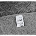 (B) Kpl 260x250 VELVET CLARA antracyt z poszewkami na poduszkę 