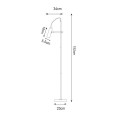 TENSO lampa podłogowa k. czarny