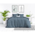 140x220 kpl pościeli STONE WASHED bawełna niebieski
