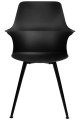 BRAZO HIGH czarne krzesło z tworzywa i metalu