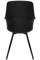BRAZO HIGH czarne krzesło z tworzywa i metalu