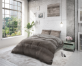 200x220 MARCUS brąz kpl pościeli bawełnianej mix