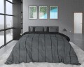 240x220 FL KEES antracyt kpl pościeli flanela