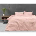 240x220 VELVET UNI róż plusz poliestrowy kpl