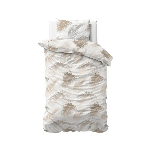 140x220 JAYDA taupe mix bawełniany kpl