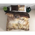 (BN) 140x220 INFERNO taupe pościel satyna bawełniana kpl