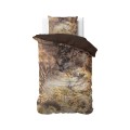 (BN) 140x220 INFERNO taupe pościel satyna bawełniana kpl