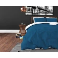 240x220 TWIN FACE kpl pościeli granatowy mikroperkal 