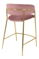 DELTA 65 różowe krzesło barowe tapicerowane