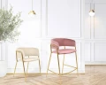DELTA 65 różowe krzesło barowe tapicerowane