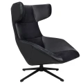 VITA VELVET czarny fotel obrotowy 