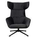 VITA VELVET czarny fotel obrotowy 