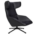 VITA VELVET czarny fotel obrotowy 