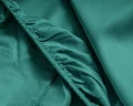 180x220 luksusowe prześcieradło z bawełny satynowej na materac nawierzchniowy ciemna zieleń 