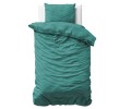 UNI SATIN kpl pościeli bawełna satynowa ciemna zieleń 140x200/220