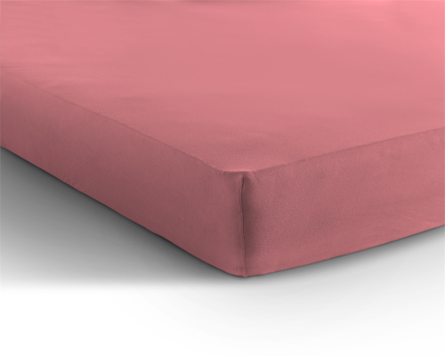 160/180x200 prześcieradło na gumce Jersey 135g. k. różowy