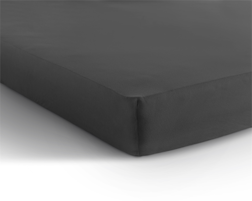 160/180x200 prześcieradło na gumce  Jersey 135g. k. antracyt