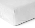 90x200 prześcieradło velvet białe
