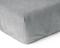 90x200 prześcieradło velvet szare