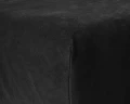 180x200 prześcieradło velvet czarne