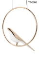 BIRD DISC złota lampa wisząca 