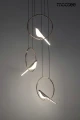 BIRD DISC złota lampa wisząca 