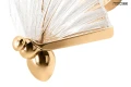 BUTTERFLY M złota lampa ścienna kinkiet