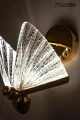 BUTTERFLY S złota lampa ścienna kinkiet