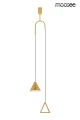 ACUSTICA złota lampa wisząca 