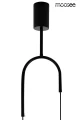 ACUSTICA czarna lampa wisząca 