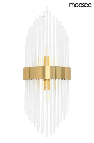 FLORENS S złota lampa ścienna złoty kinkiet