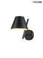 MAGO czarna lampa ścienna czarny kinkiet