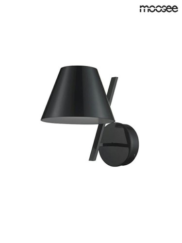 MAGO czarna lampa ścienna czarny kinkiet