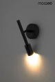 PRISMA czarna lampa ścienna czarny kinkiet