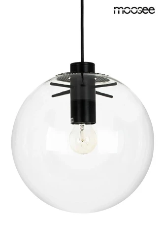 SANDRA 30 czarna lampa wisząca