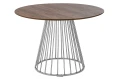GLAM WALNUT 110 stół fornir orzechowy na chromowanej podstawie