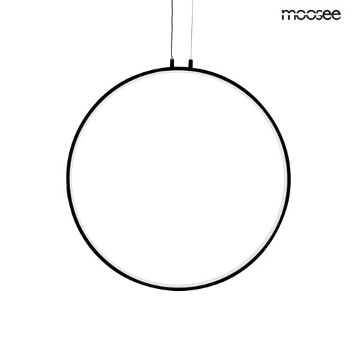 CIRCULO 60 ledowa metalowa lampa wisząca w kolorze czarnym