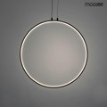 CIRCULO 60 ledowa metalowa lampa wisząca w kolorze czarnym