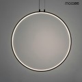CIRCULO 80 metalowa ledowa lampa wisząca w kolorze czarnym