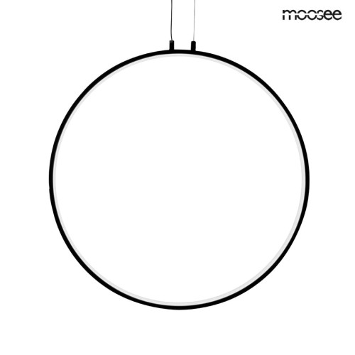 CIRCULO 80 metalowa ledowa lampa wisząca w kolorze czarnym