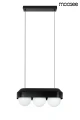 DROPS 3 czarna lampa wisząca 