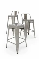 TOWER BACK 66 (Paris) metalowe krzesło barowe 