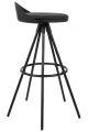 LANZA 76 czarne krzesło barowe 