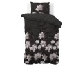140x220 DARK FLOWER czarny  mix bawełny  kpl pościeli