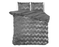240x220 WAVE kpl pościeli mikrofibra  z foliowym nadrukiem szary