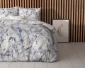 140x220 OCEAN kpl pościeli mikrofibra  z foliowym nadrukiem niebieski
