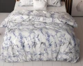 140x220 OCEAN kpl pościeli mikrofibra  z foliowym nadrukiem niebieski
