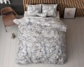 140x220 OCEAN kpl pościeli mikrofibra  z foliowym nadrukiem niebieski